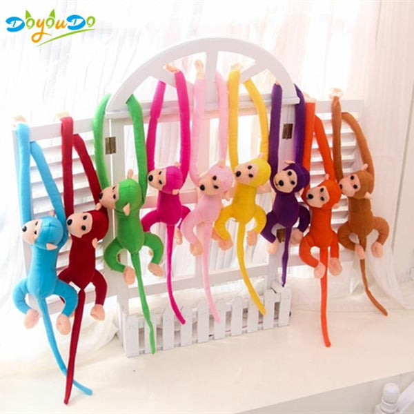 60cm Kawaii Long Arm Monkey from Arm to Tail Plush Toys Baby Sleeping Appease Animal Dolls Stuffed Plush Monkey Kids Gift Toys