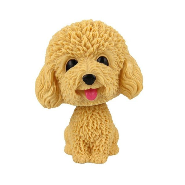 Car Ornament PVC Cute Shaking Head Dog Automobiles Interior Dashboard Swing Nodding Puppy Doll Decoration Ornaments Toys Gift