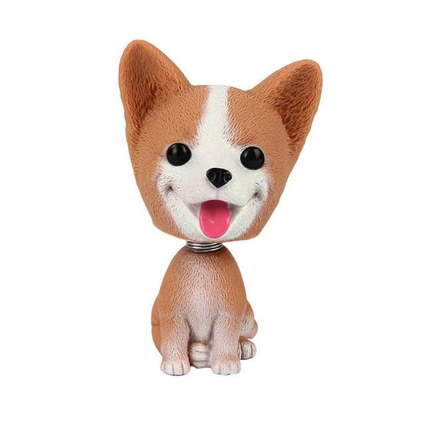 Car Ornament PVC Cute Shaking Head Dog Automobiles Interior Dashboard Swing Nodding Puppy Doll Decoration Ornaments Toys Gift