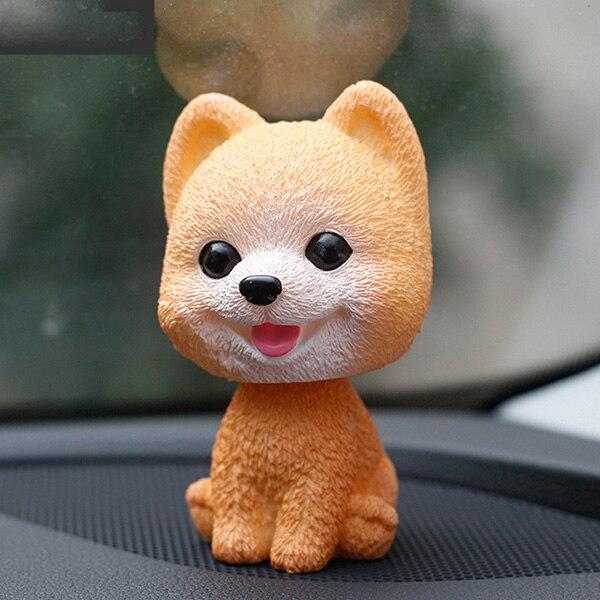 Car Ornaments Bobblehead Dog Nodding Puppy Toys Car Dashboard Decor Toy Lovely Wobble Shaking Head Dolls Auto interior Accessory