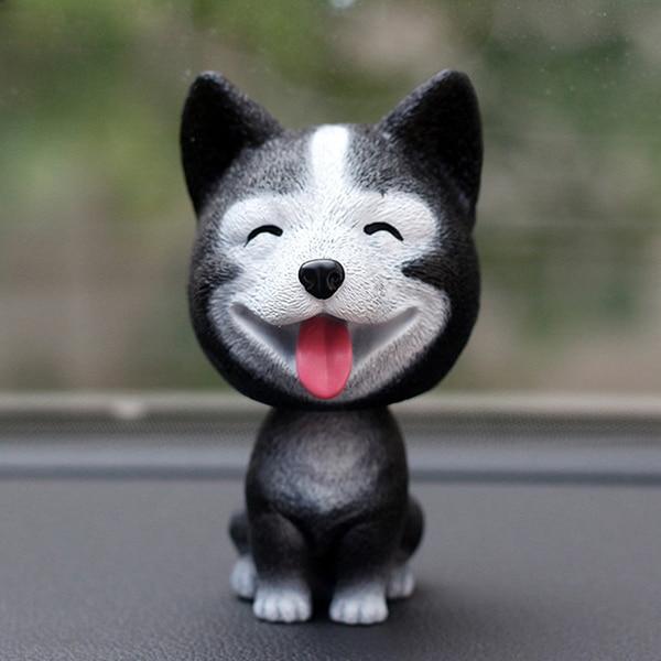 Car Ornaments Bobblehead Dog Nodding Puppy Toys Car Dashboard Decor Toy Lovely Wobble Shaking Head Dolls Auto interior Accessory