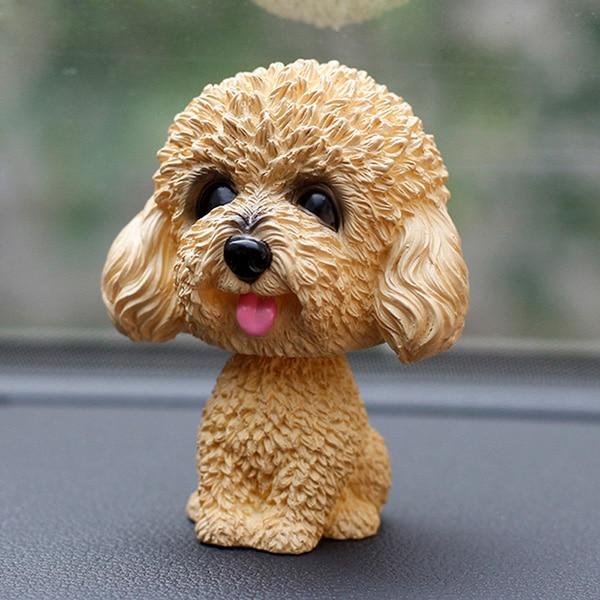 Car Ornaments Bobblehead Dog Nodding Puppy Toys Car Dashboard Decor Toy Lovely Wobble Shaking Head Dolls Auto interior Accessory