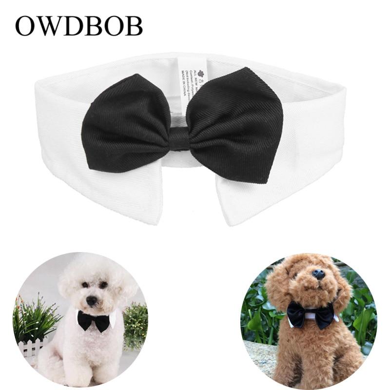OWDBOB 1pc Gentleman Pet Dog Bow Ties Adjustable Dog Cat Neckties Bowtie Butterfly Tie Party Necktie Collar Pet Beauty Supplies