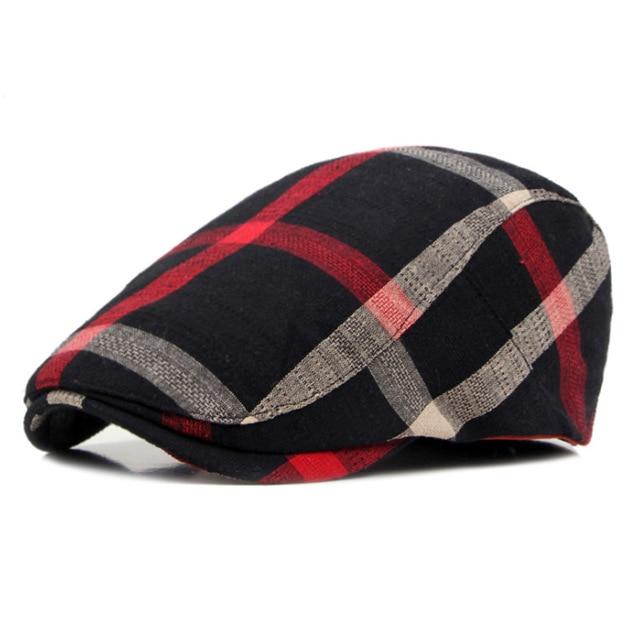Classic Englad Style Plaid Berets Caps For Men Women Casual Unisex Sports Caps Cotton Berets Hats Boina Casquette Flat Cap