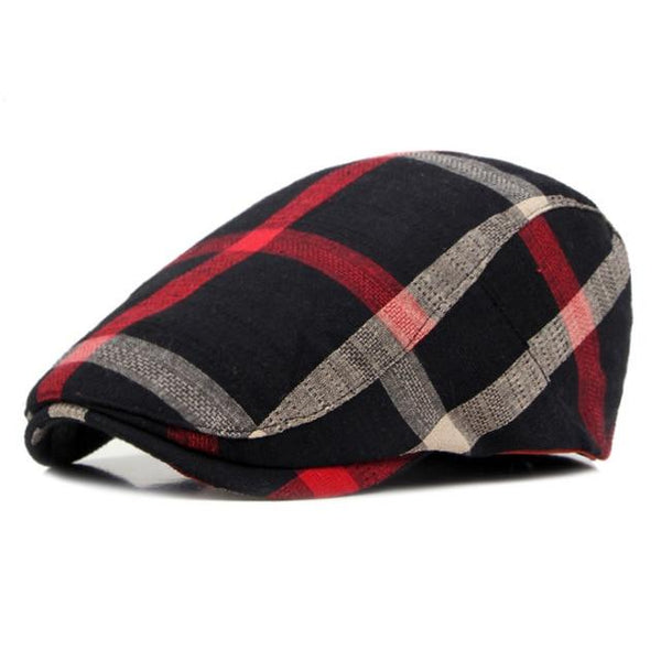 Classic Englad Style Plaid Berets Caps For Men Women Casual Unisex Sports Caps Cotton Berets Hats Boina Casquette Flat Cap