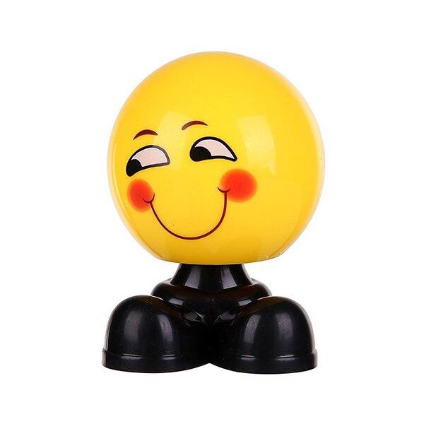 Shaking Head Toys Car Ornaments Bobblehead Nod Dolls Cute Cartoon Funny Emoji Wobble Head Robot Lovely Car Dashboard Decor Auto