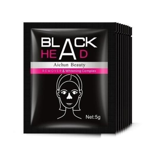 MABOX Bamboo Charcoal Black Mask Face Care Deep Cleansing Purifying Blackhead 3 Steps Black Head Remover Acne Nose Mask