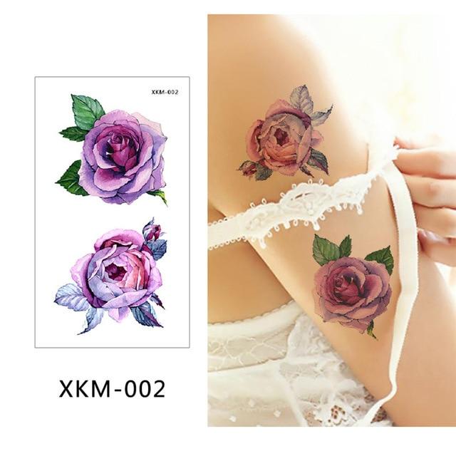 glaryyears New Designs 1 Piece Flower Body Tattoo Temporary Waterproof Flamingo Henna Animals DIY Art Tattoo Sticker 2019 XKM