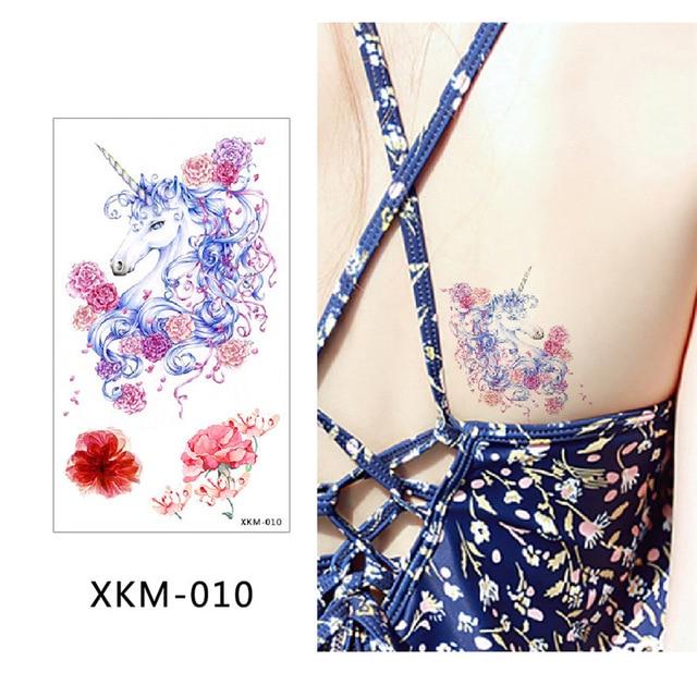 glaryyears New Designs 1 Piece Flower Body Tattoo Temporary Waterproof Flamingo Henna Animals DIY Art Tattoo Sticker 2019 XKM