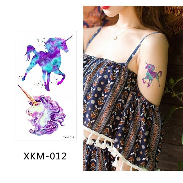glaryyears New Designs 1 Piece Flower Body Tattoo Temporary Waterproof Flamingo Henna Animals DIY Art Tattoo Sticker 2019 XKM