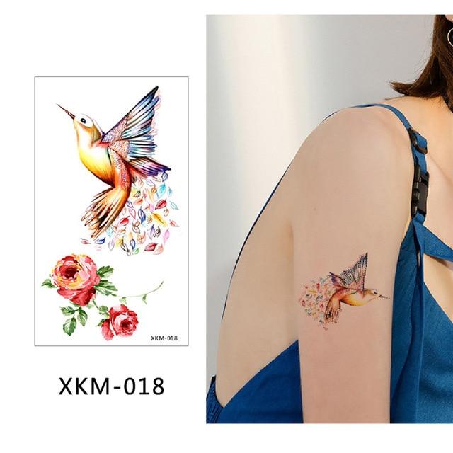 glaryyears New Designs 1 Piece Flower Body Tattoo Temporary Waterproof Flamingo Henna Animals DIY Art Tattoo Sticker 2019 XKM