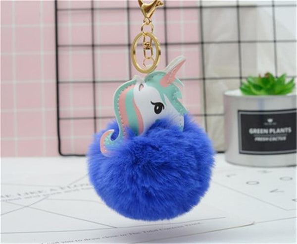 Unicorn Plush Toy Keychain Unicornio Key Pendant Suffed Animal Toy Children Girl Bag Pendant Licorne Plush Dumplings