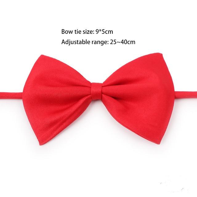 Christmas Holiday Pet Cat Dog Collar Bow Tie Adjustable Neck Strap Cat Dog Grooming Accessories Pet Product Supplies Christmas