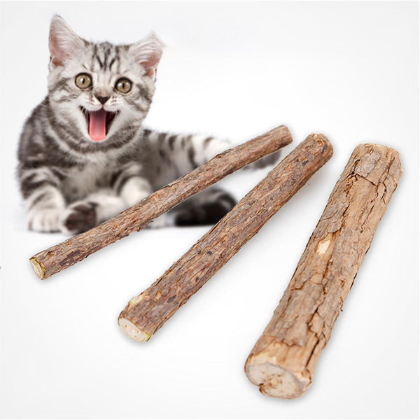 2pcs/3pcs Cat Cleaning Teeth Natural Catnip Pet Cat Molar Stick Silvervine Matatabi Kitten Snacks Sticks