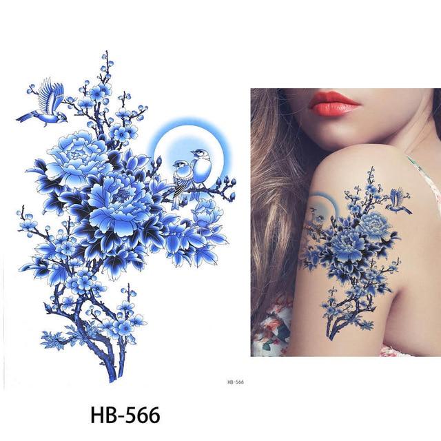 Glaryyears A Bit Big Arm Temporary Tattoo Sticker Sparrow Fake Tatoo Sleeve Flash Tatto Waterproof Body Art Women LC-734