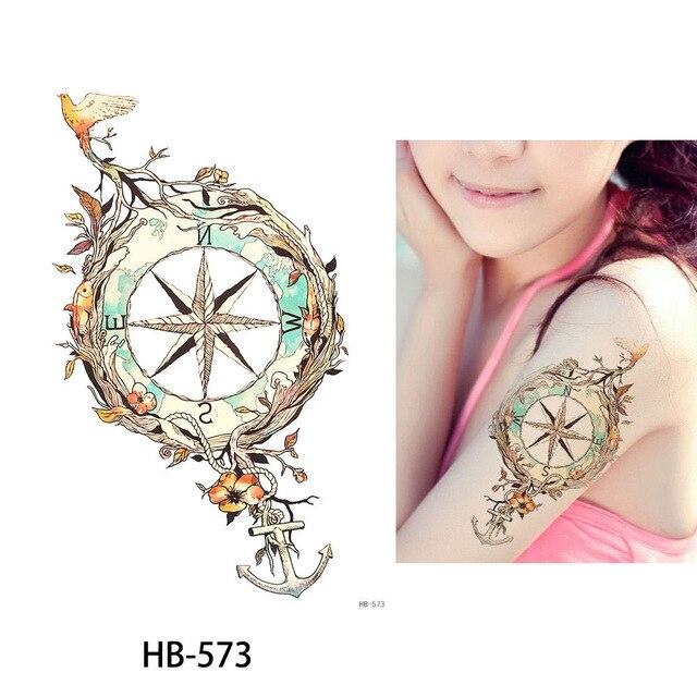 Glaryyears A Bit Big Arm Temporary Tattoo Sticker Sparrow Fake Tatoo Sleeve Flash Tatto Waterproof Body Art Women LC-734
