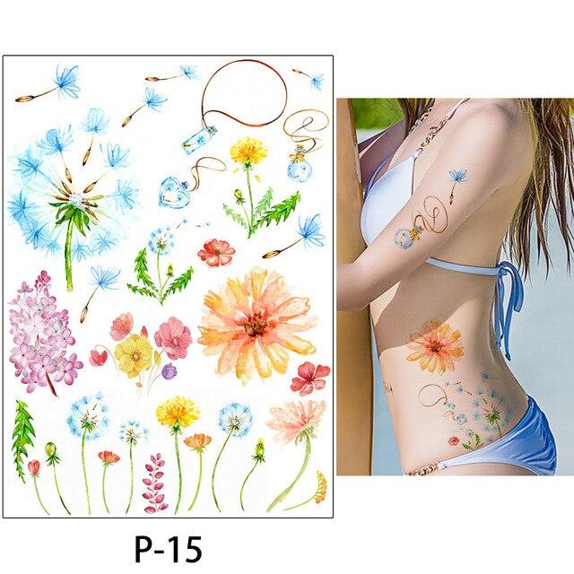 Glaryyears A Bit Big Arm Temporary Tattoo Sticker Sparrow Fake Tatoo Sleeve Flash Tatto Waterproof Body Art Women LC-734