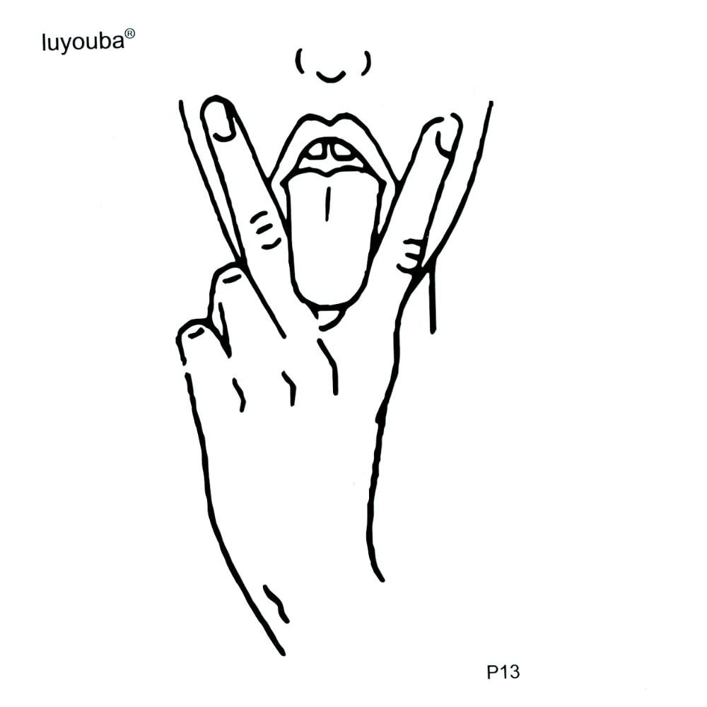 Funny face Waterproof Temporary Tattoos For Men And Women Tatoo Temporary Stickers Tatuagem Fake Tattoo Festival Tattoo Sticker