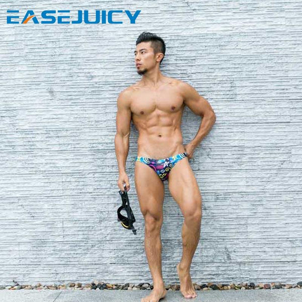 Summer Men's bathing suit bikini swimming trunks maillot de bain wear pool shorts boxers low waist briefs