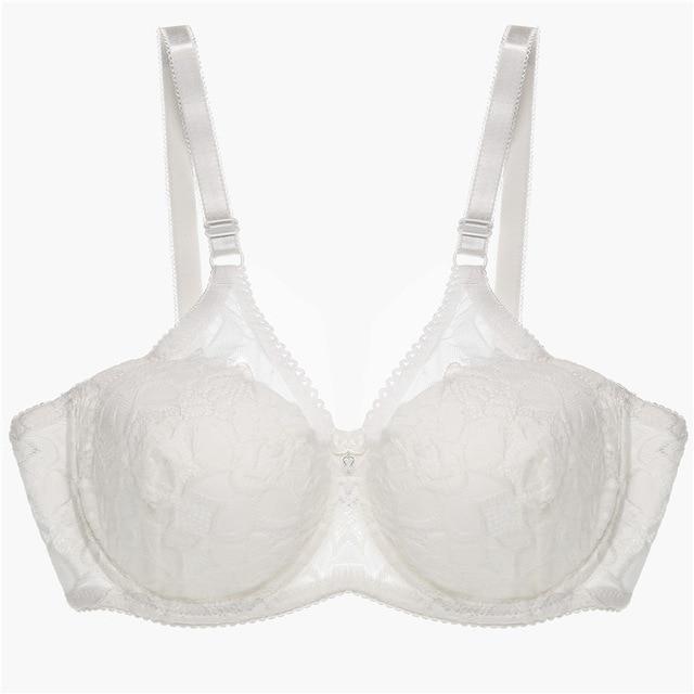 Lace Plus Size Bra Sexy Ultrathin Underwear 100D Big Size Bras For Women Comfort Bralette Deep V Lingerie Female Brassiere New