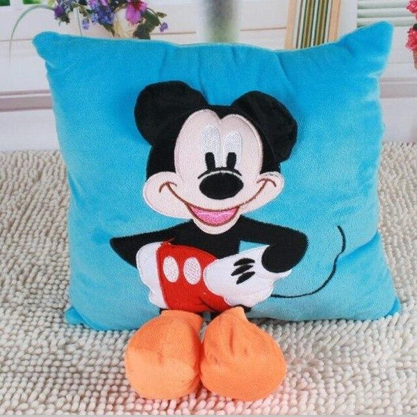 new 35cm Creative 3D Mickey Mouse and Minnie Mouse Plush Pillow Kawaii Mickey and Minnie Plush Toys Kids Toys Christmas Gifts