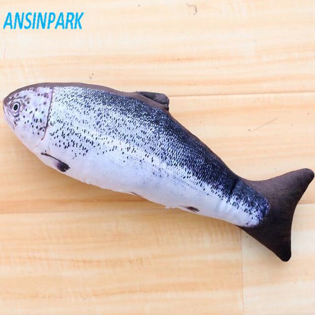 Plush Creative 3D Carp Fish Shape Cat Toy Gift Cute Simulation Fish Playing Toy For Pet Gifts Catnip Fish Stuffed Pillow Doll z1