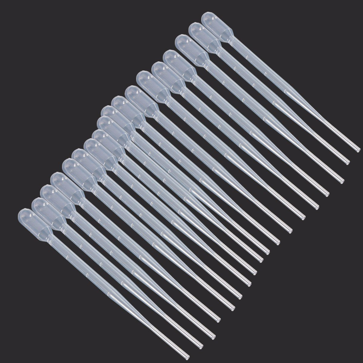 10Pcs New 2ml Clear Plastic Eye Dropper Set Liquid Transfer Graduated Pipettes for Laboratory Experiment Medical Microbiology