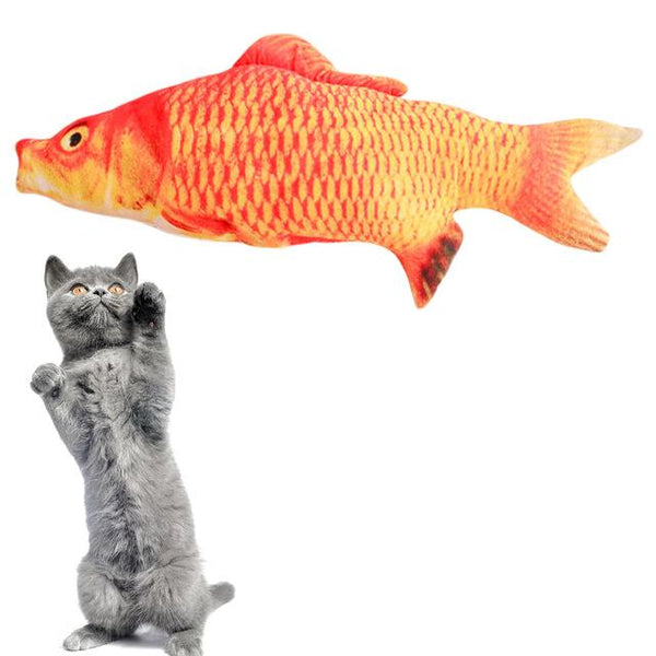 3D Creative Pet Cat Kitten Chewing Cat Toys Catnip Stuffed Fish Interactive Kitten Product cats Simulation Fish Playing Toy