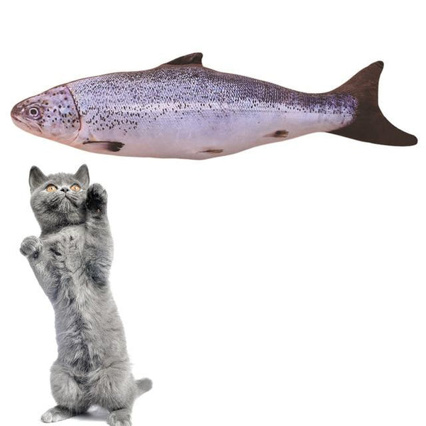 3D Creative Pet Cat Kitten Chewing Cat Toys Catnip Stuffed Fish Interactive Kitten Product cats Simulation Fish Playing Toy