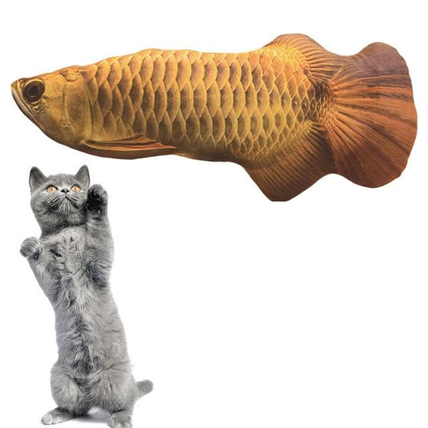 3D Creative Pet Cat Kitten Chewing Cat Toys Catnip Stuffed Fish Interactive Kitten Product cats Simulation Fish Playing Toy