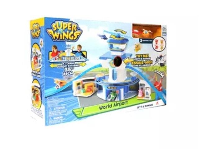 Newest 2018 Super Wings World Airport with Planes Action Figures toy super wing Transformation toys for for Childrens Gifts