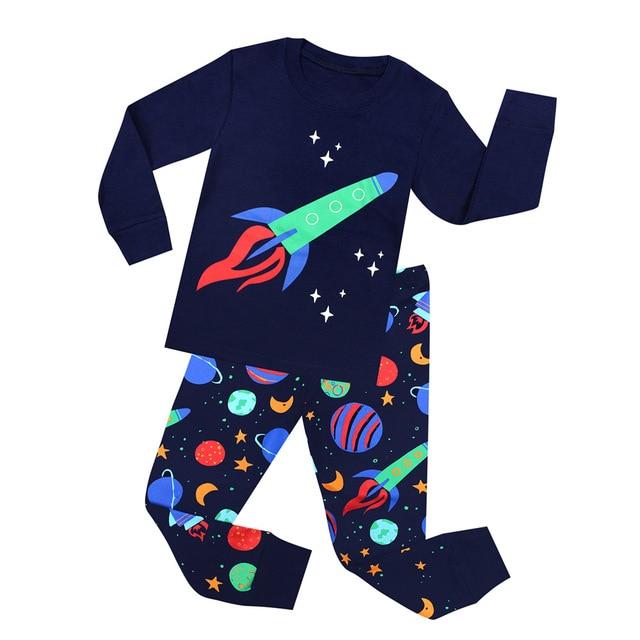 Girls Horse Pajamas Kids Zebra Sleepwear Children Unicorn Cartoon Clothing Set Baby Long Sleeve Pijamas Home Clothing for Boys
