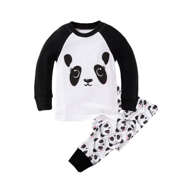 Girls Horse Pajamas Kids Zebra Sleepwear Children Unicorn Cartoon Clothing Set Baby Long Sleeve Pijamas Home Clothing for Boys