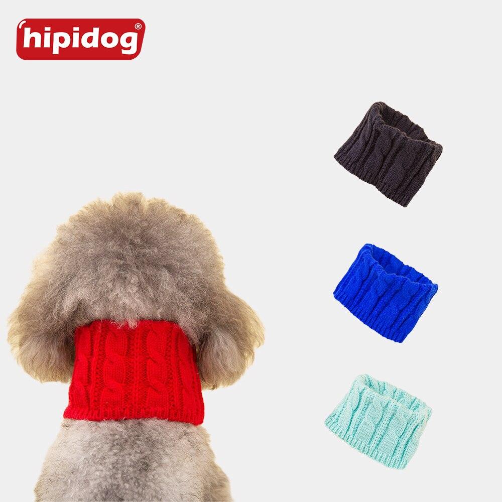 Hipidog Winter Lovely Dog Puppy Dogs Bow Tie Scarf Cotton Thickening Warming Pet Scarf Dog Accessories Pet Supplies Scarves