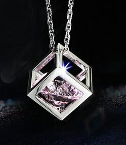Car Pendant Crystals Rubik's Cube Car Charms Rear View Mirror Decoration Automobile Ornaments Hanging trims Interior Suspension
