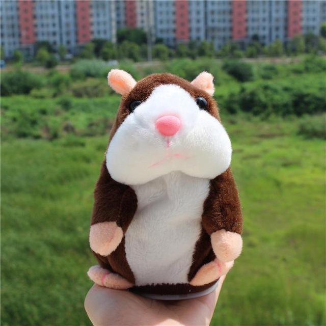 Genius Talking Hamster Electronic Pet Plush Toy Repeat What You Say Educational Talking Stuffed Animal Toys for Children