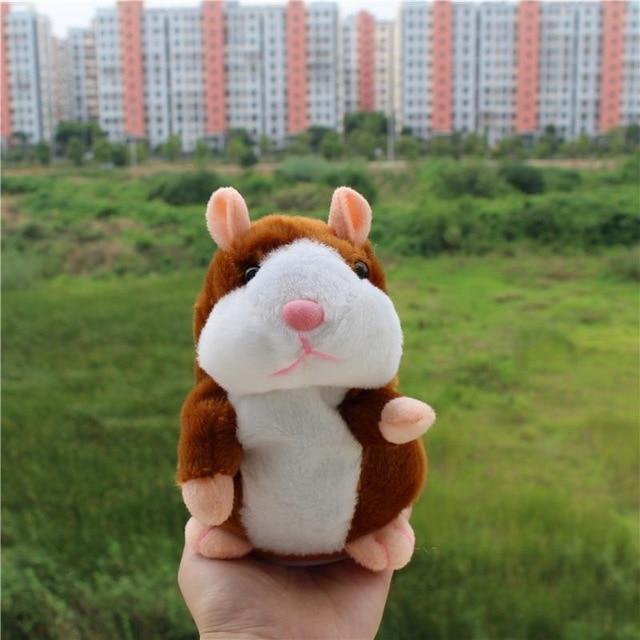 Genius Talking Hamster Electronic Pet Plush Toy Repeat What You Say Educational Talking Stuffed Animal Toys for Children
