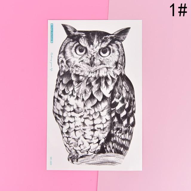 Sexy Black Cats Temporary Tattoo Body Art Arm Flash Tattoo Stickers 10.5*6cm Waterproof Fake Henna Painless Tatto Sticker