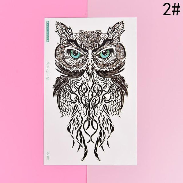Sexy Black Cats Temporary Tattoo Body Art Arm Flash Tattoo Stickers 10.5*6cm Waterproof Fake Henna Painless Tatto Sticker