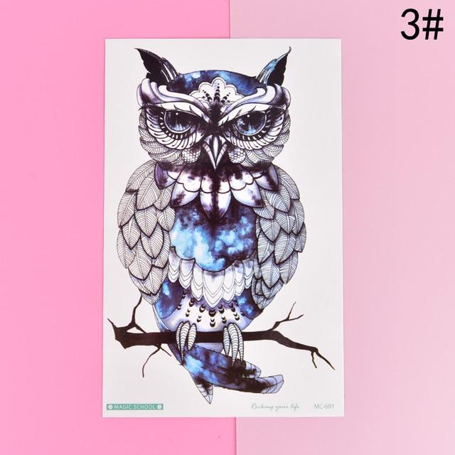Sexy Black Cats Temporary Tattoo Body Art Arm Flash Tattoo Stickers 10.5*6cm Waterproof Fake Henna Painless Tatto Sticker