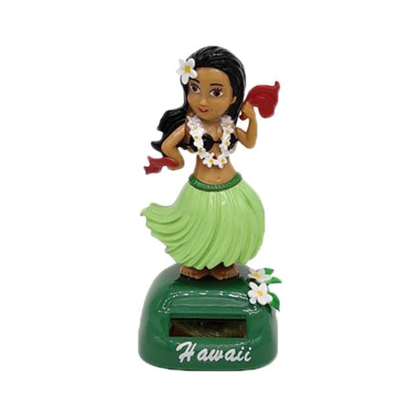Car Ornaments Hawaii Girl Hula Shaking Head Toy Solar Powered Auto Interior Accessries Decompression Dashboard oto aksesuar