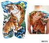 Big Large Full Back Chest Tattoo large tattoo stickers fish wolf Tiger Dragon waterproof temporary flash tattoos cool men women