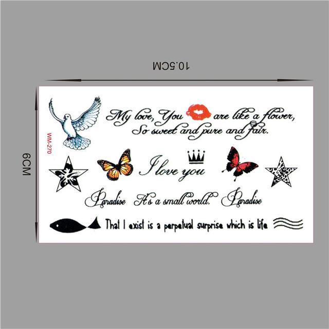 Waterproof temporary tattoo tatoo henna fake flash tattoo stickers Taty tatto  Fairy characters SYA055