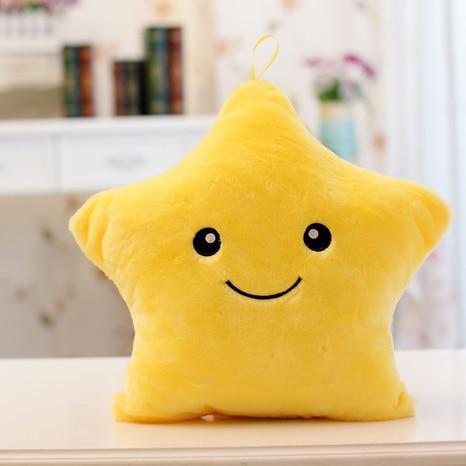 Luminous pillow Christmas Toys, Led Light Pillow,plush Pillow, Hot Colorful Stars,kids  Birthday Gift YYT214
