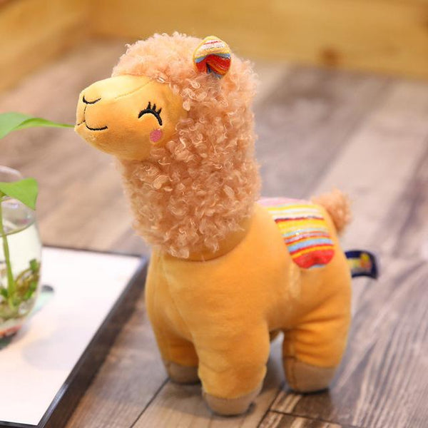 Lovely 25/35cm Alpaca Llama Plush Toy Doll Animal Stuffed Animal Dolls Soft Plush Alpaca For Kids Birthday Gifts 4 Colors