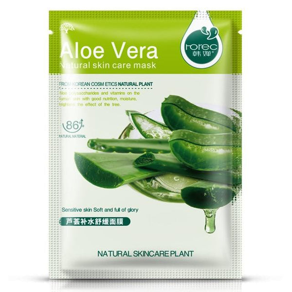 Aloe Vera Honey Facial Masks 1pcs Brand Natural Plant Facial Mask Moisturizer Whitening Oil Control Wrapped Mask Face Skin Care