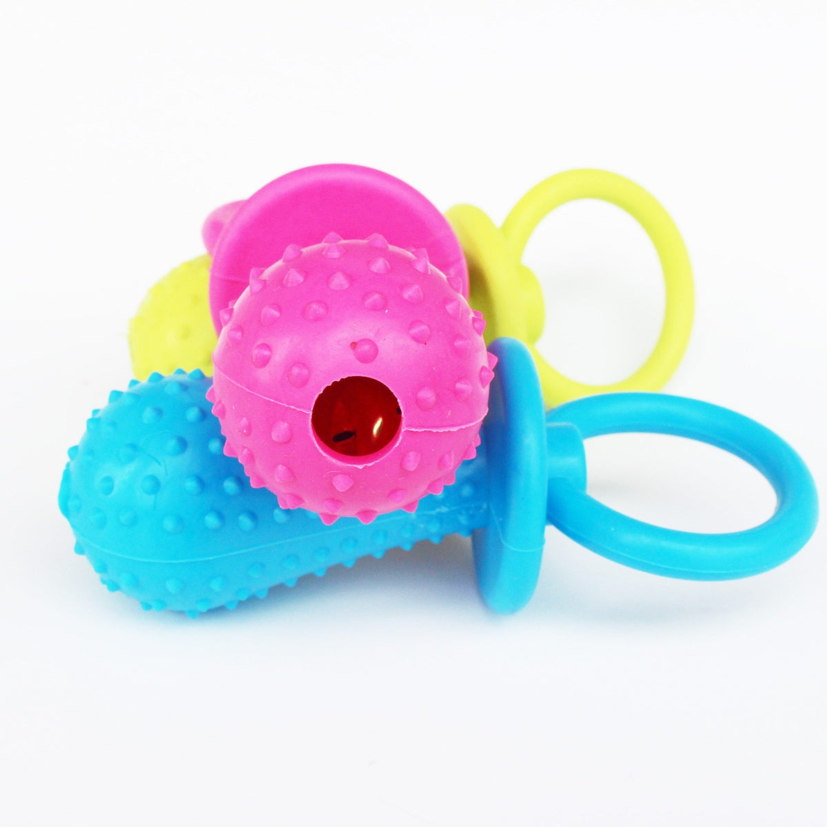 1Pc Rubber Nipple Dog Toys For Pet Chew Teething Train Cleaning Poodles Small Puppy Cat Bite Best Pet Dogs Accessories