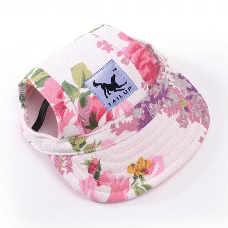 Dog Hat With Ear Hole Summer Baseball Cap For Small Pet Dogs Accessories Oxford Cloth Breathable Handsome Cool Doggie