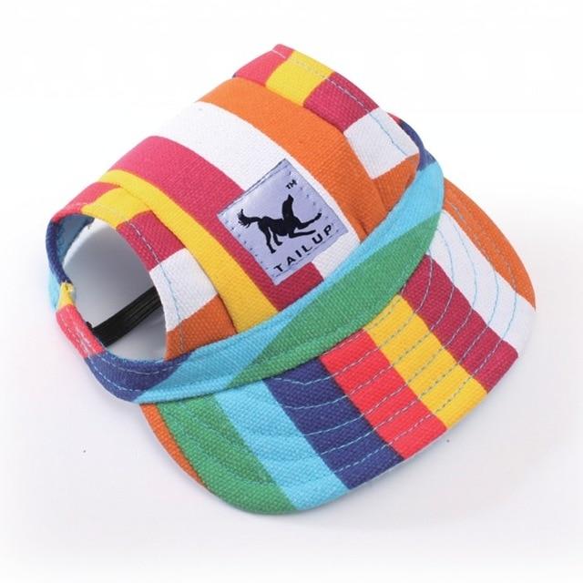 Dog Hat With Ear Hole Summer Baseball Cap For Small Pet Dogs Accessories Oxford Cloth Breathable Handsome Cool Doggie
