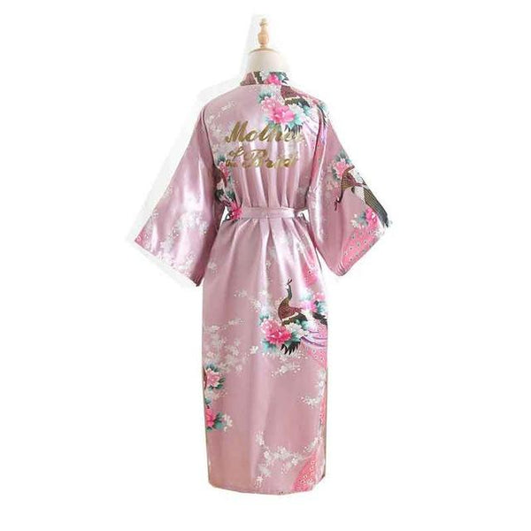Silk Bridesmaid Bride Robe Maid Of Honor Robe Mother Of The Robes Women Satin Wedding Kimono Sexy Nightgown Dress Woman Bathrobe
